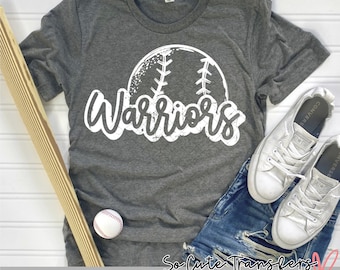Warriors Baseball DTF transfer, T-Shirt Transfer