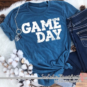 Game day screen print transfer, baseball, football, soccer, t-shirt transfer--NOT a digital file-- football mom screen print E-139