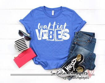 Warrior Vibes DTF transfer, Sports Mom, White Ink