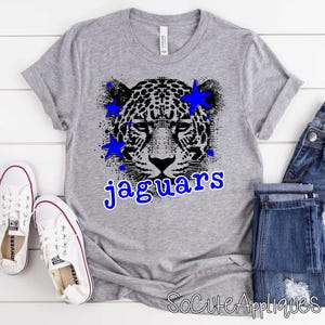 JAGUARS Mascot transfer, you pick color DTF transfer, baseball mom, Back to school, football transfer, N0T a digital file, Ready to Press