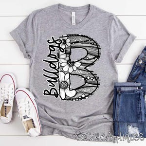 BULLDOGS back to school, t-shirt transfer, teacher transfer, Spirit wear, mascot transfer, shabby chic, N0T a digital file, Ready to Press