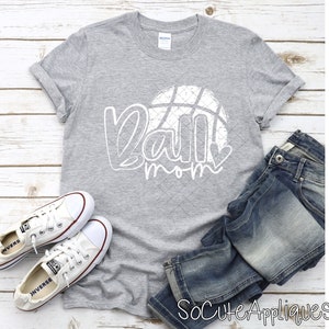 Ball mom basketball DTF transfer, t-shirt transfer, Heat press transfer --NOT a digital file-- funny shirt design, DTF-3974