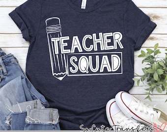 Teacher Squad DTF transfer, Heat Press Design