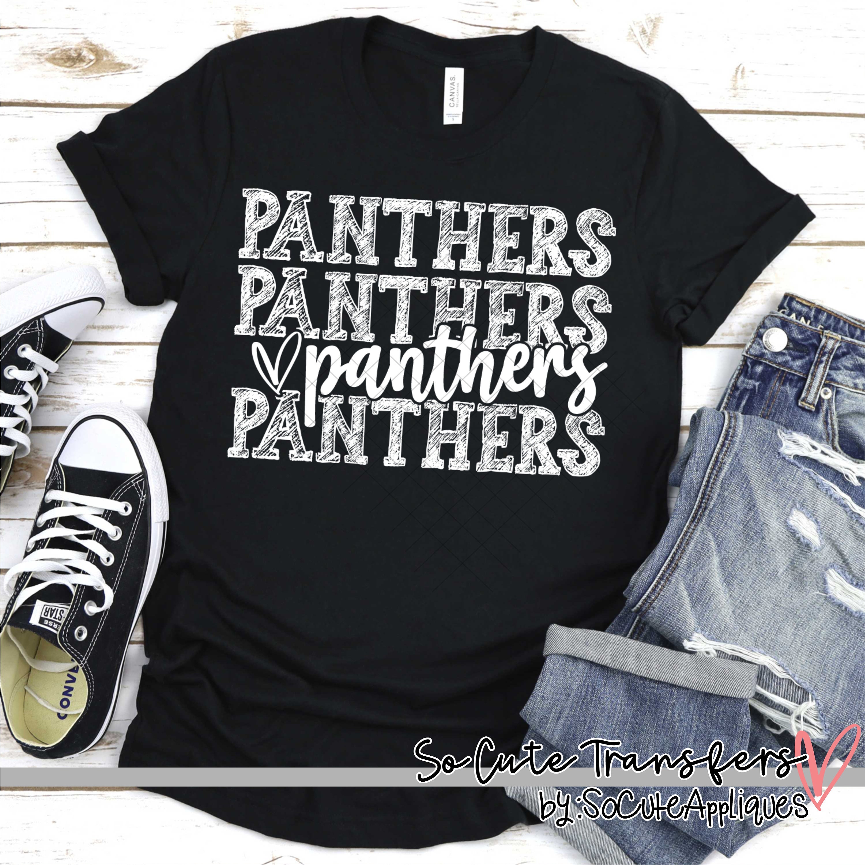 Panthers screen print transfer, t-shirt transfer, --NOT a digital file--, sports screen print, mom transfer W-101