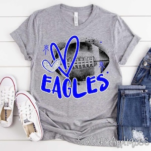 EAGLES Mascot transfer, you pick color DTF transfer, baseball mom, Back to school, football transfer, N0T a digital file, Ready to Press