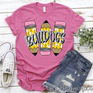 BULLDOGS back to school, t-shirt transfer, teacher transfer, Spirit wear transfer, mascot transfer, N0T a digital file, Ready to Press