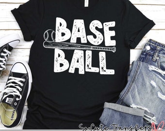 Baseball Mom DTF transfer, Bat & Ball Design