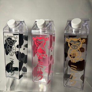 Anime Milk Carton Water Bottles