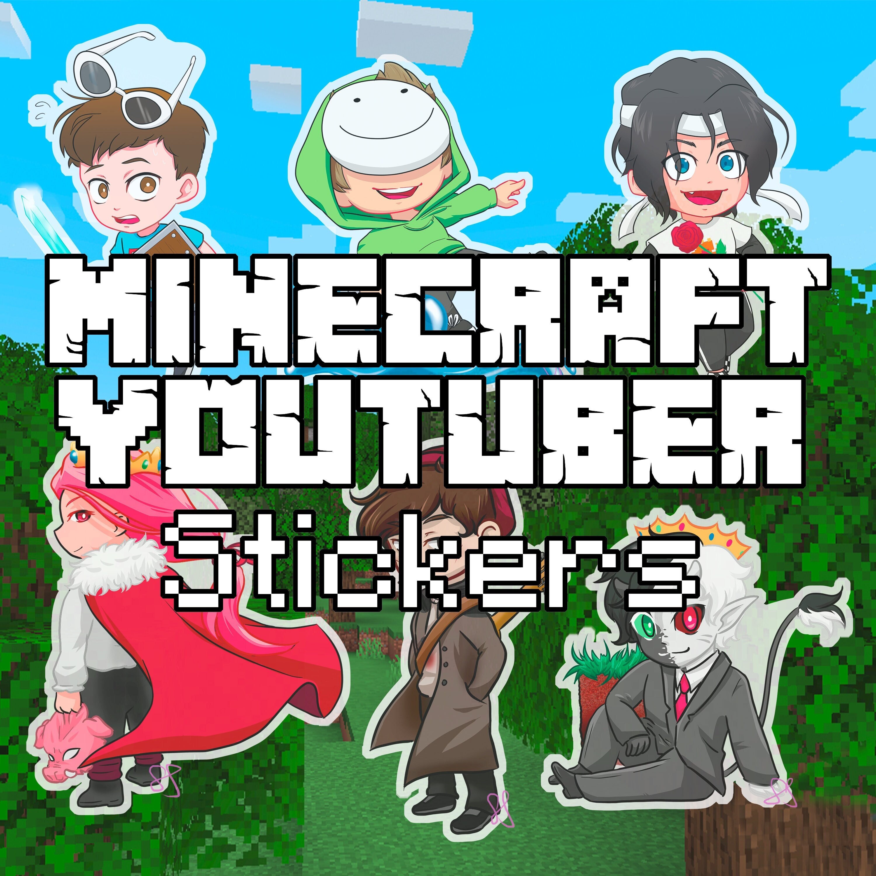 Fundy Minecraft Skin Sticker for Sale by ChocolateColors