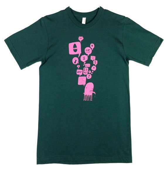 dark green graphic tee