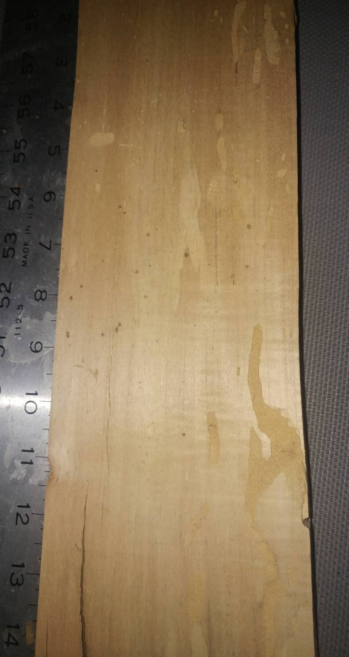 Spalted Silver Maple Live Edge slab lumber wormy spalted Etsy