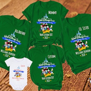 Custom Disney World Family Shirts - Where Dreams Come True Design - Mickey & Friends - Personalized Vacation Tees for All Ages