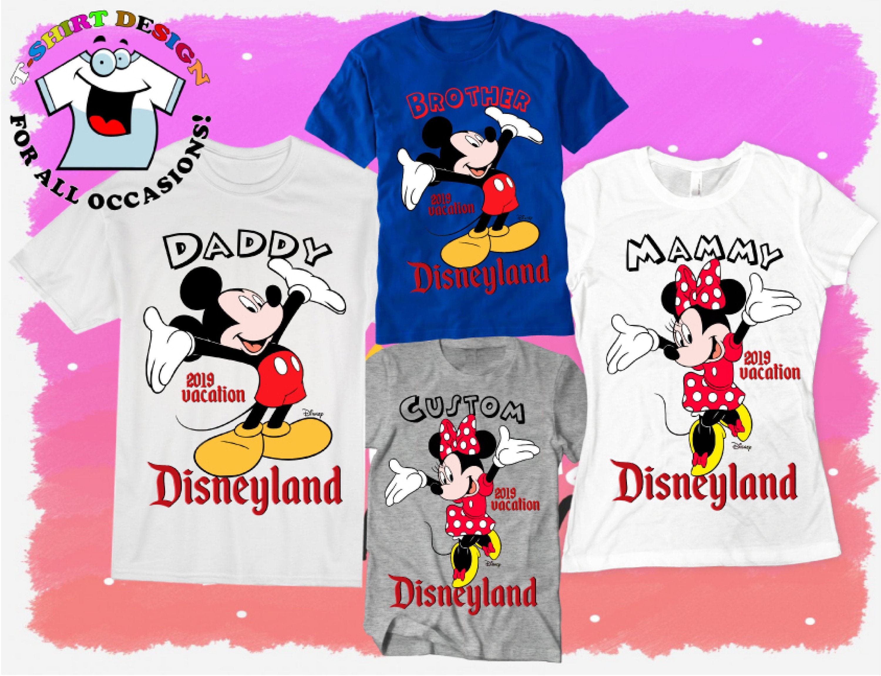 Disneyland shirts Personalized Disneyland tshirts Mickey and Etsy