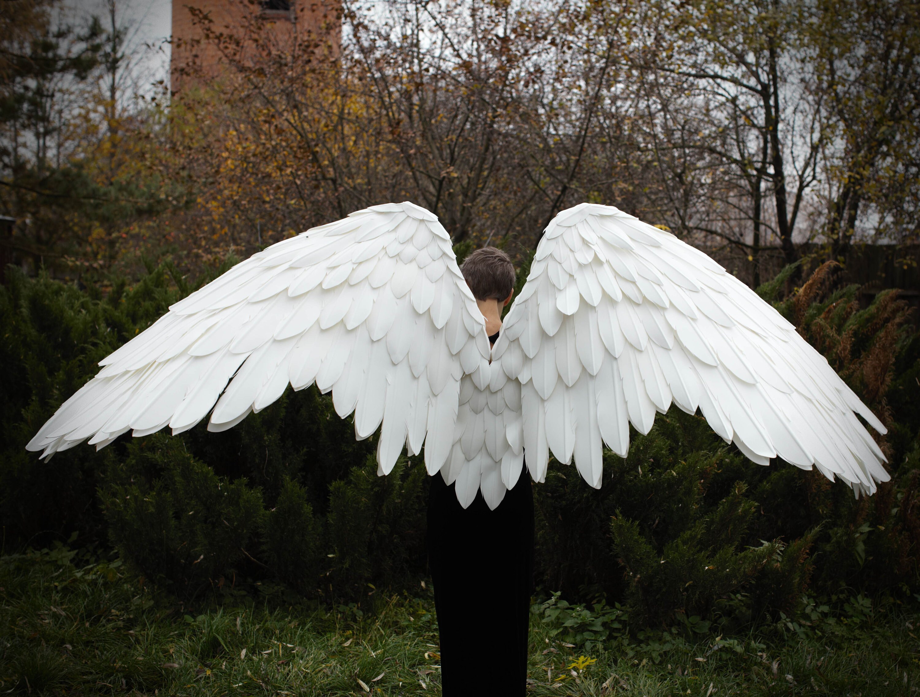 Large waving/movable white Heaven Angel wings Etsy