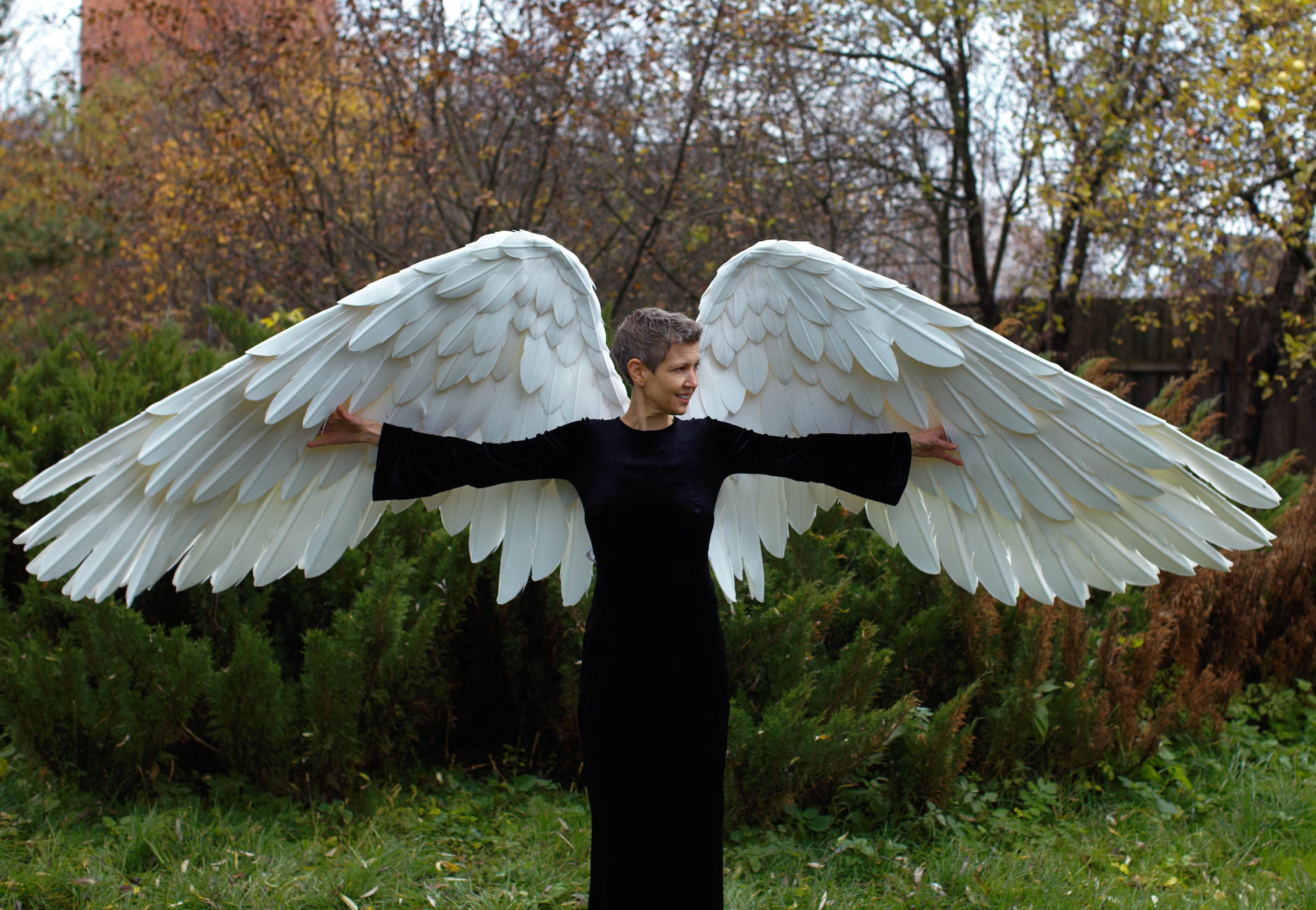 Large waving/movable white Heaven Angel wings Etsy