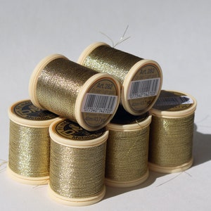 Metallic gold lurex yarn ,40 m