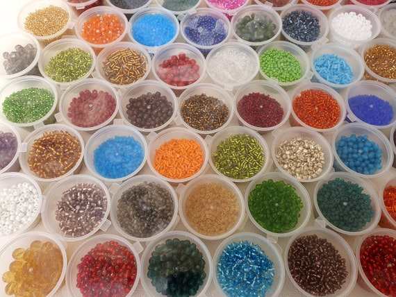 Surprise Mystery Bead Box, 10 OZ of Beads FREE SHIPPING 