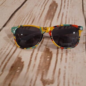 Paint splatter sunglasses