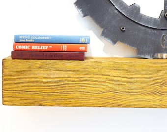 Rustic Rough Mantel Shelf |  Fireplace Mantel | Wood Mantel | Wall Shelf | Floating Shelf | Distressed | Wooden Rough Fireplace Shelf Mantel