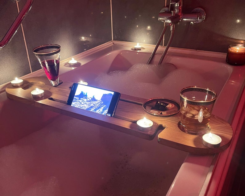 Handmade Tub Tray Wood Bath Tub Tray Bath Caddy Bath Tray Etsy