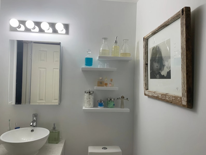 White Floating Shelf Book Shelf Floating Wood Shelves Etsy UK