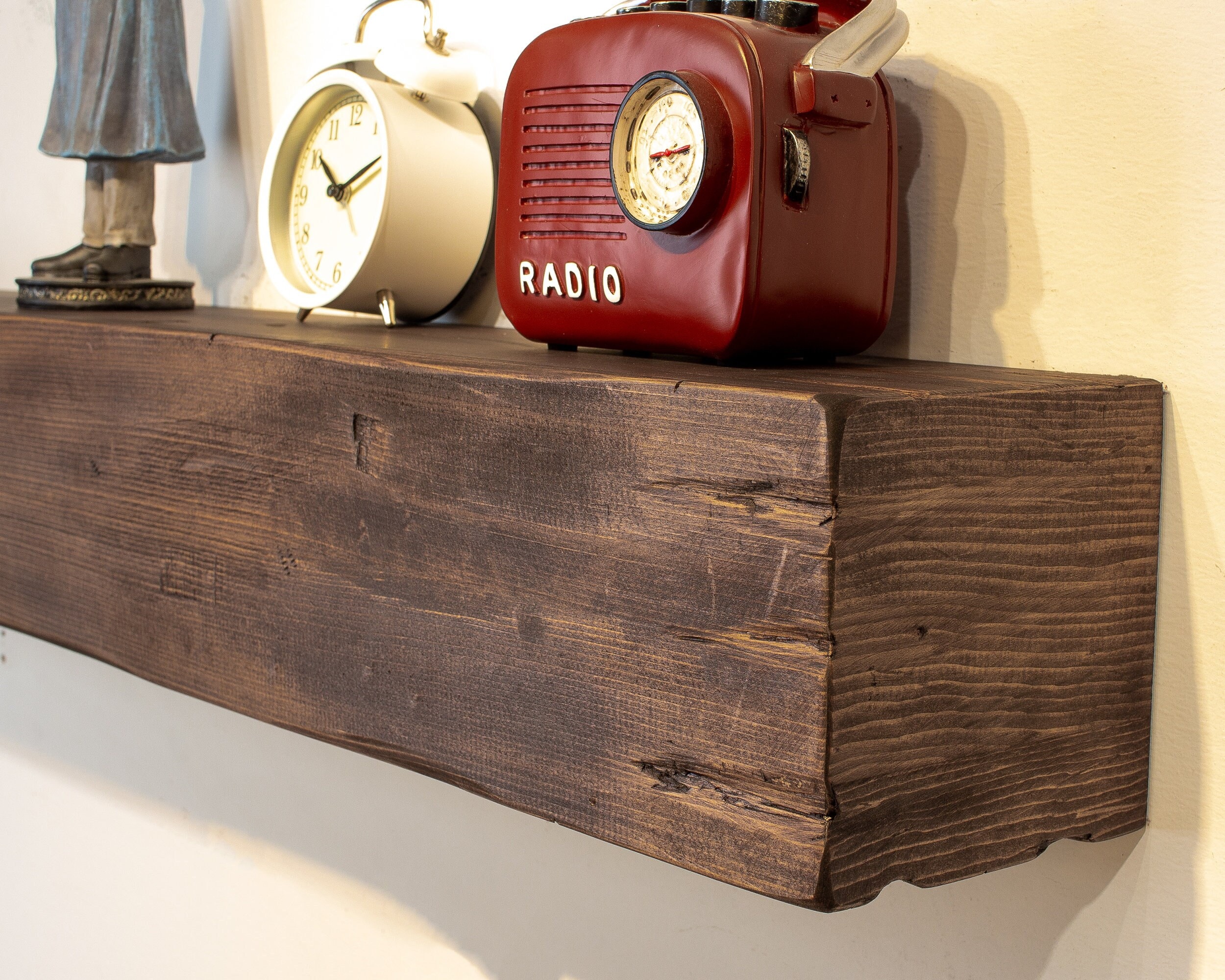 Rustic Mantel, Fireplace Mantel, Reclaimed Wood Fireplace Mantel, Floating Mantel, Rogh Hewn Mantel, Wall Shelf