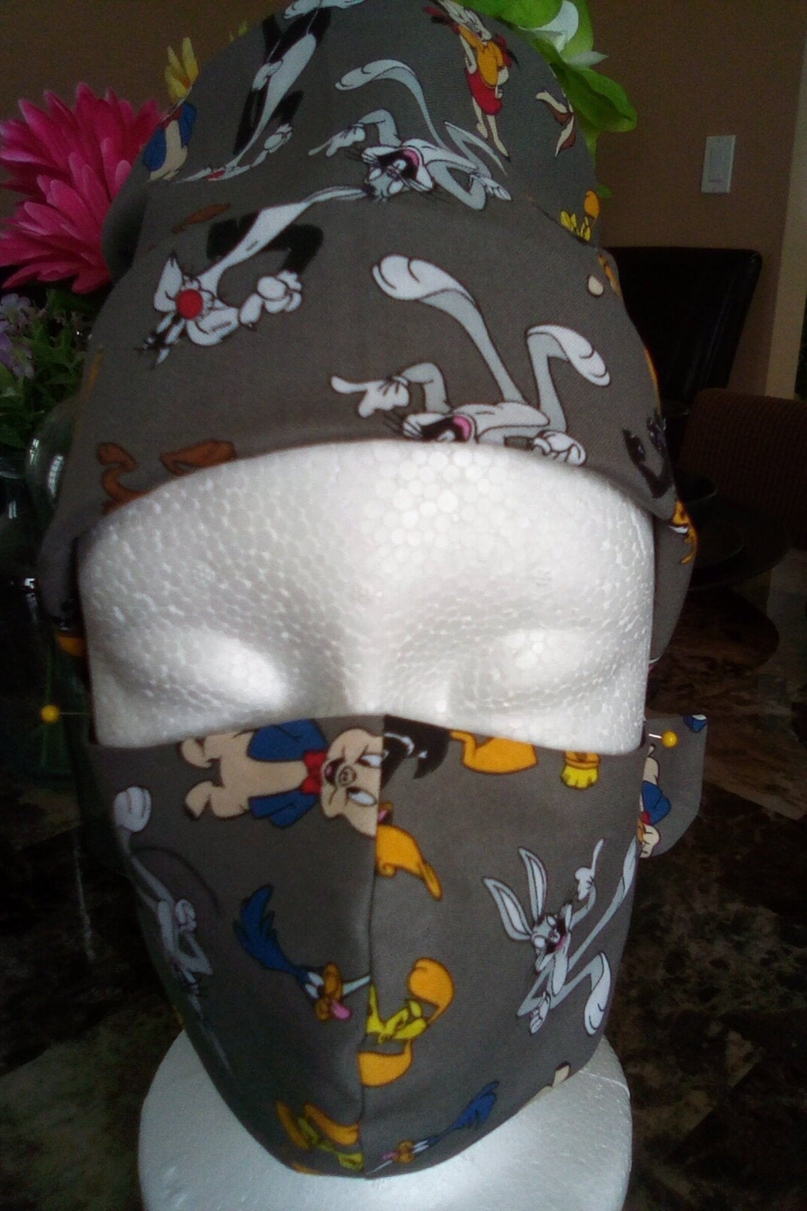 Children's Looney Tune Head Wrap & Mask - Etsy