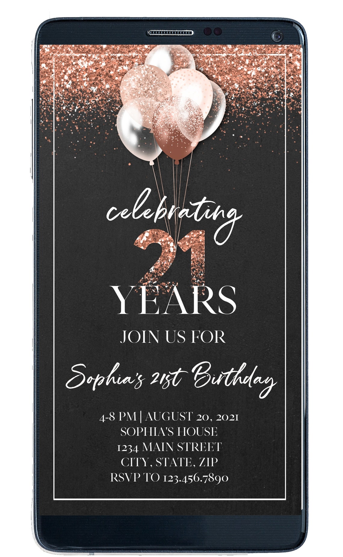 21st-birthday-invitation-digital-21st-birthday-invitation-etsy