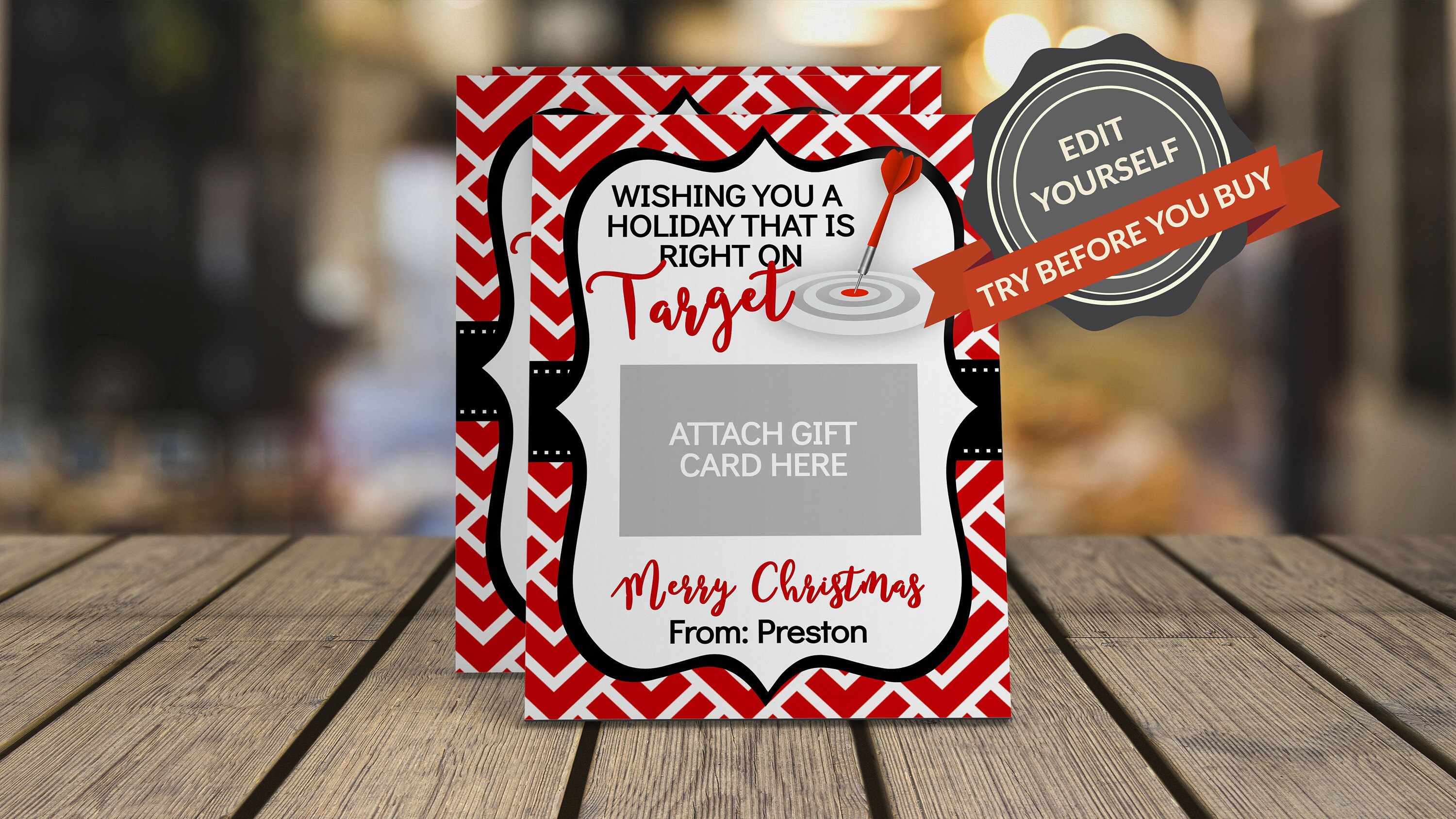 Christmas Teacher Gift Card Holder Gift Card Holder Template Etsy