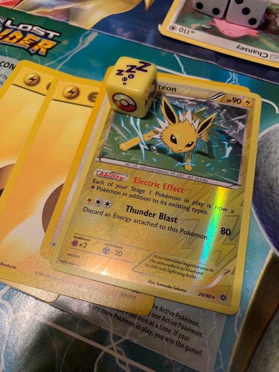 6pc Custom Pokemon Tcg Status Marker Dice