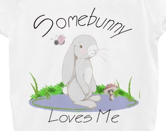 Baby Bodysuit/ Somebunny Loves Me/ Bunny/ Ladybug/ Spring