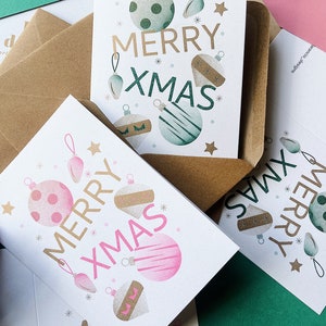 Cartoline di Natale – Confezione da 5; Misto; Singolo - Cartoline di Natale A6 (piegate) - Include buste - Biglietto di auguri per Natale