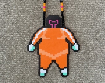 Ganja White Night Mr. Wobble Kandi Perler Necklace