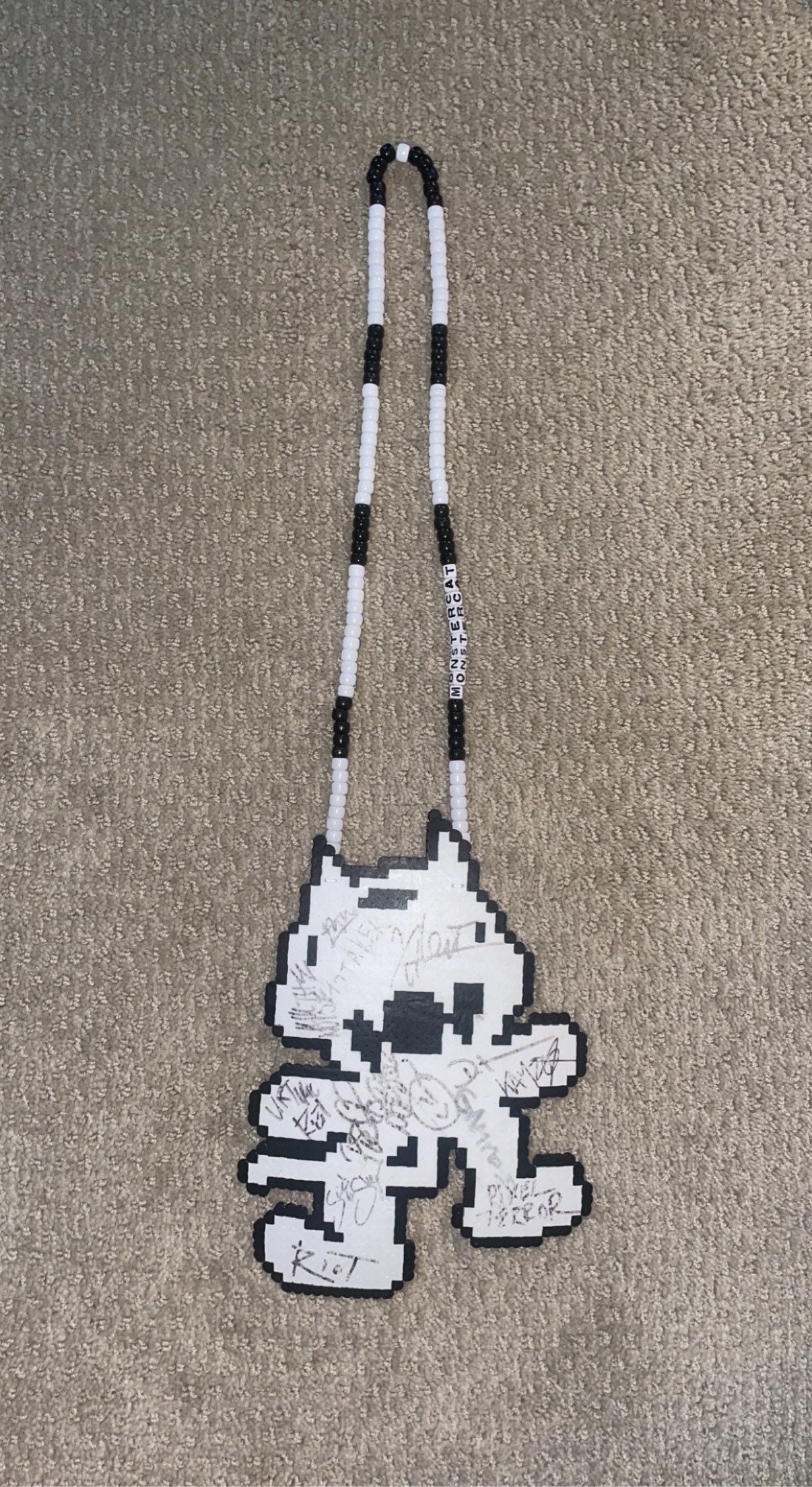 Monstercat Kandi Perler Necklace Etsy
