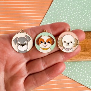 Puppy Pals Puppy Necklace Dog Necklace Dog Jewelry Children's Jewelry Girl Jewelry Puppy Jewelry Charm Necklace Girl Gift image 3