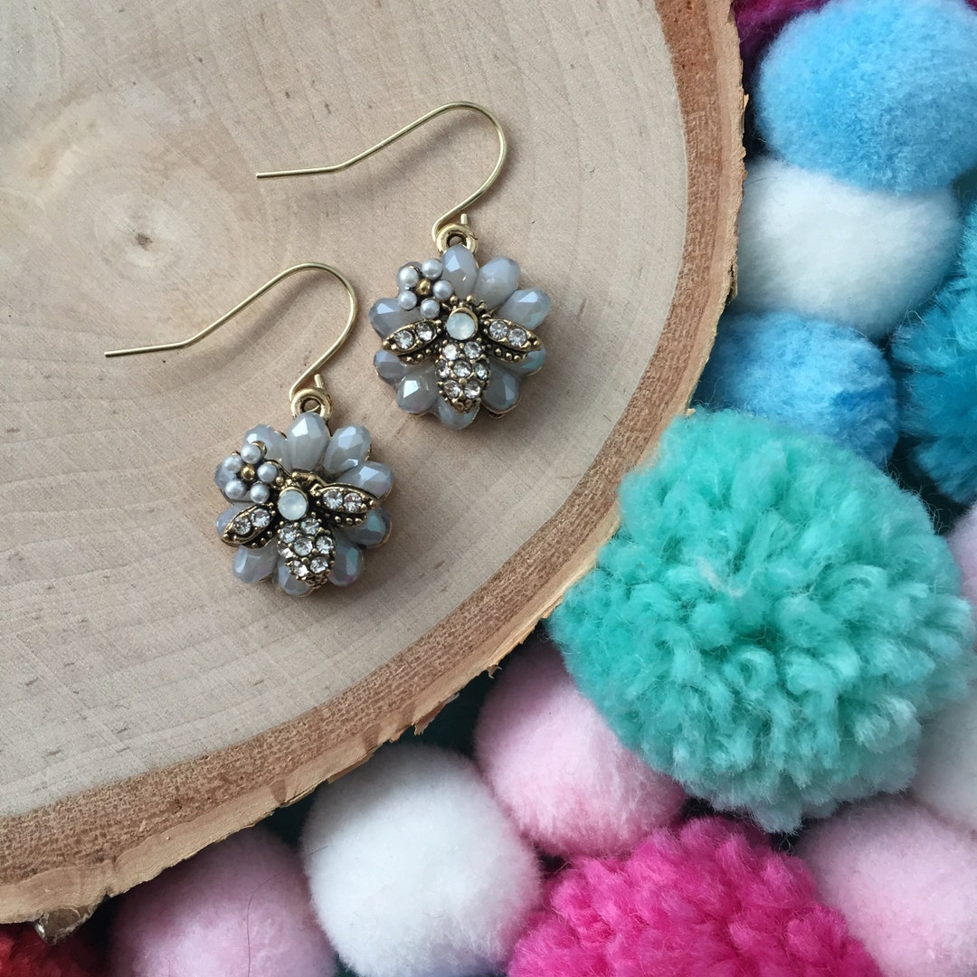 CLEARANCE 60 OFF Rhinestone Earrings Flower Girl Jewelry Children's