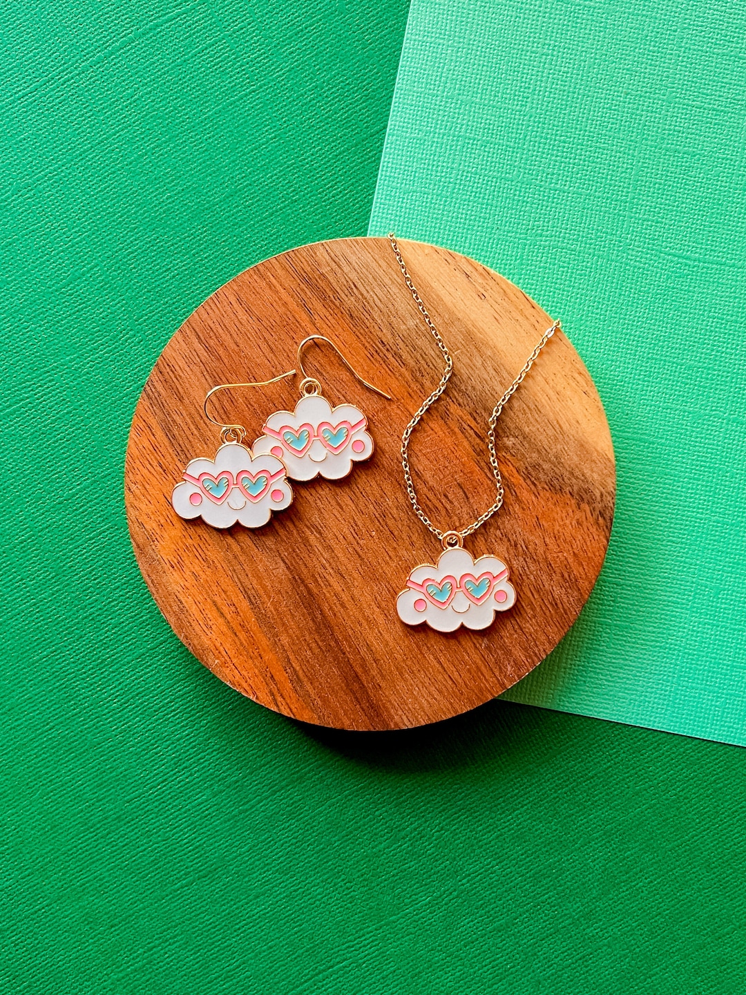 Claude Cloud Earrings Cloud Jewelry Cloud Necklace Fun Etsy