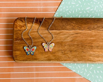 Elsie the Butterfly - Butterfly Necklace - Butterfly Jewelry - Children's Jewelry - Girl Jewelry - Butterfly Earrings - Girl Gift