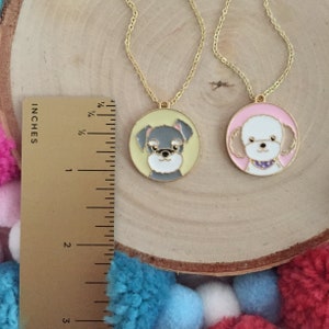 Puppy Pals Puppy Necklace Dog Necklace Dog Jewelry Children's Jewelry Girl Jewelry Puppy Jewelry Charm Necklace Girl Gift image 5