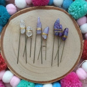 Rock Candy Quartz Hair Pin - Quartz Hair Pin - Wedding Hair Accessory - Wedding Hair - Flower Girl Gift - Hair Jewelry - Quartz Hair Jewelry