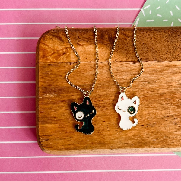 Spot the Kitten - Cat Necklace - Cat Jewelry - Children's Jewelry - Girl Jewelry - Kitten Jewelry - Charm Necklace - Girl Gift