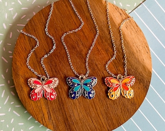 Virginia the Butterfly - Butterfly Necklace - Butterfly Jewelry - Children's Jewelry - Girl Jewelry - Butterfly Earrings - Girl Gift