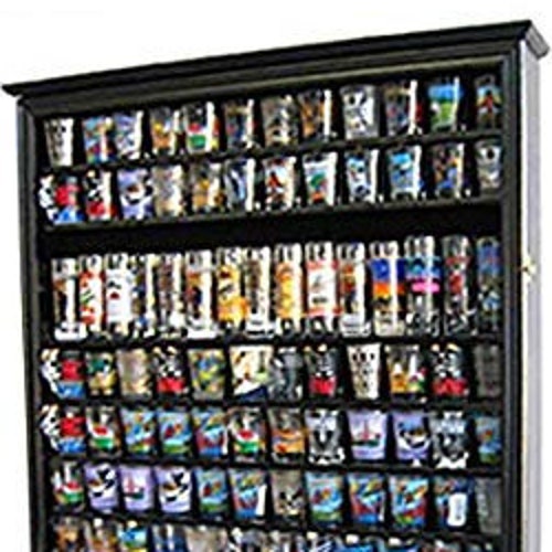 100 Shot Glass Display Case Holder Shadow Box Wall Etsy