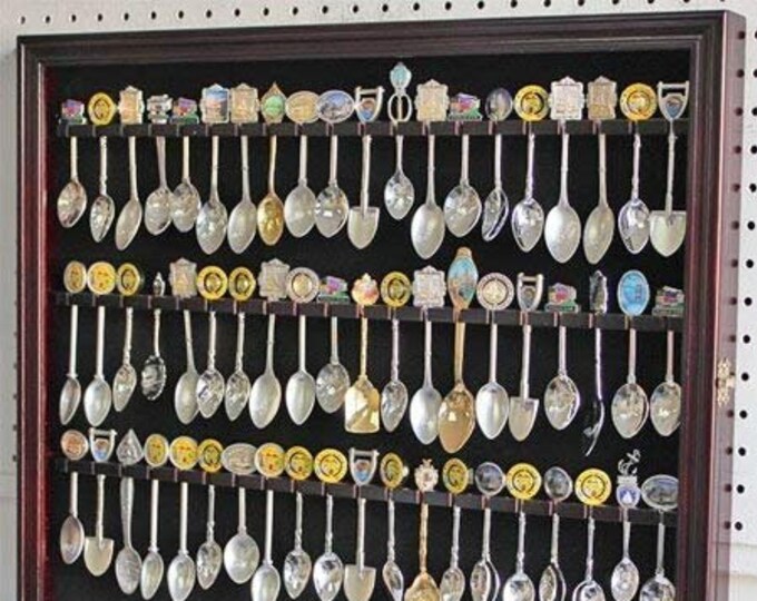 60 Sterling Spoon Rack Holder Display Case With Real Etsy
