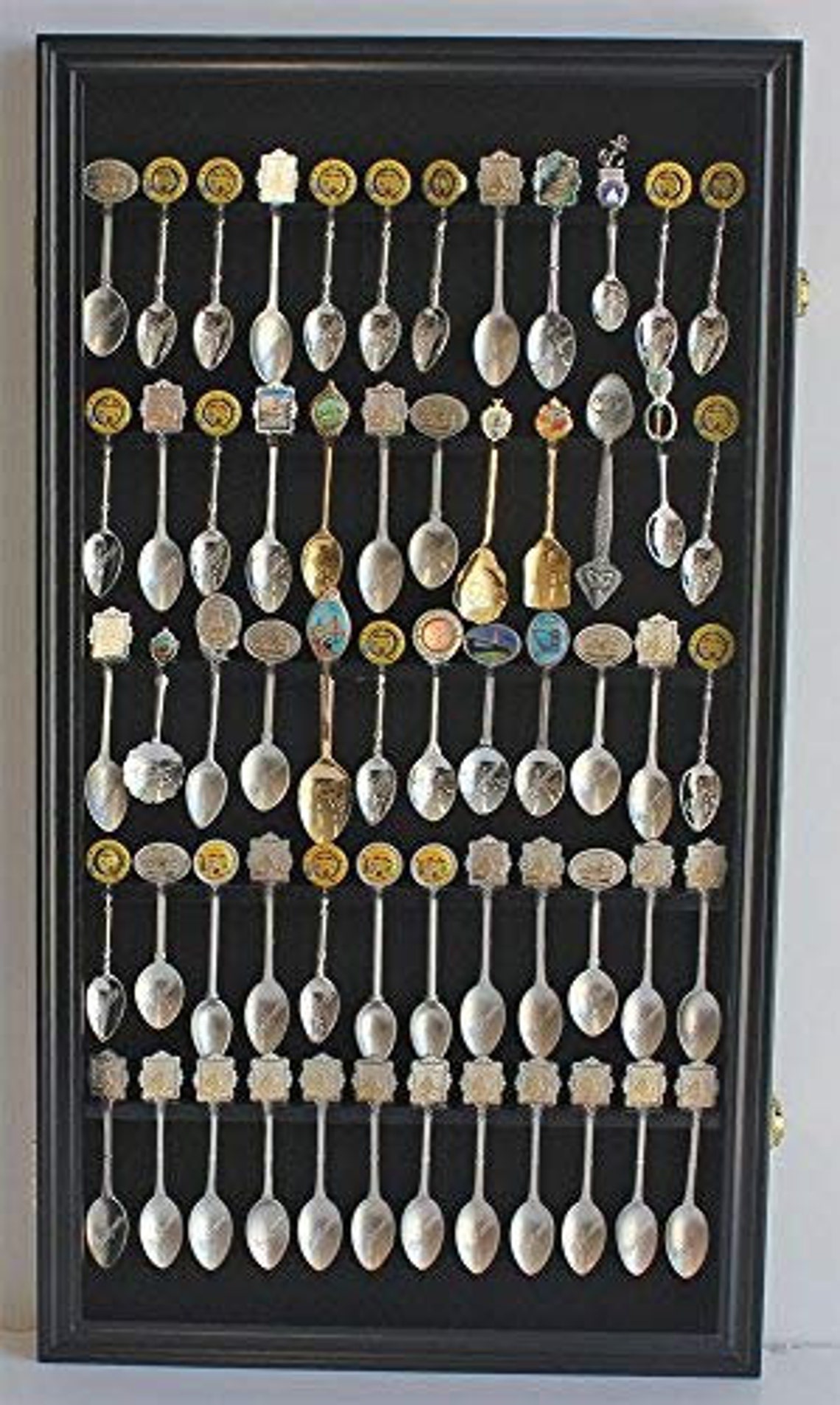 60 Spoon Rack Display Case Holder Wall UV Protection Etsy