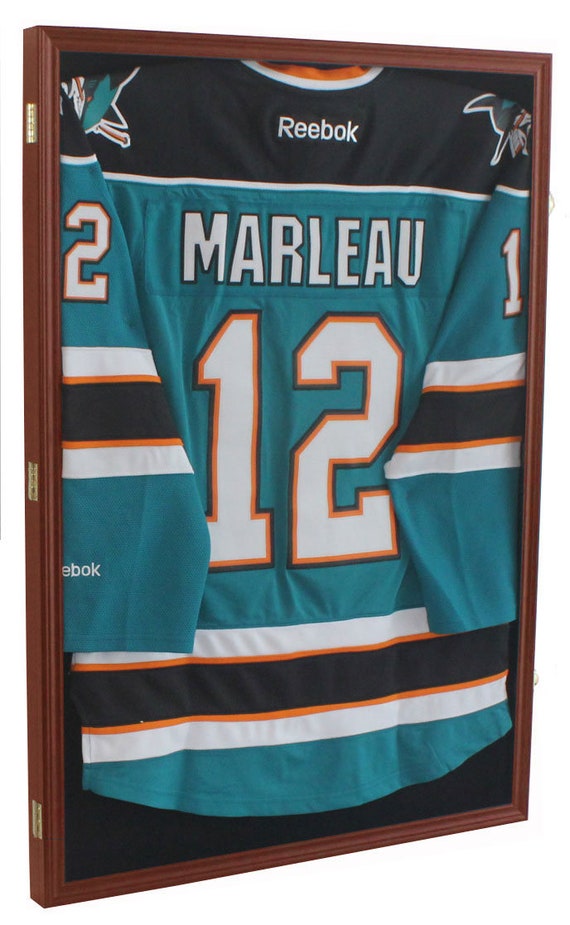 DisplayGifts Jersey Display Frame Case Large Frames Shadow Box Lockable with UV Protection for Baseball Basketball Football Soccer Hockey Sport