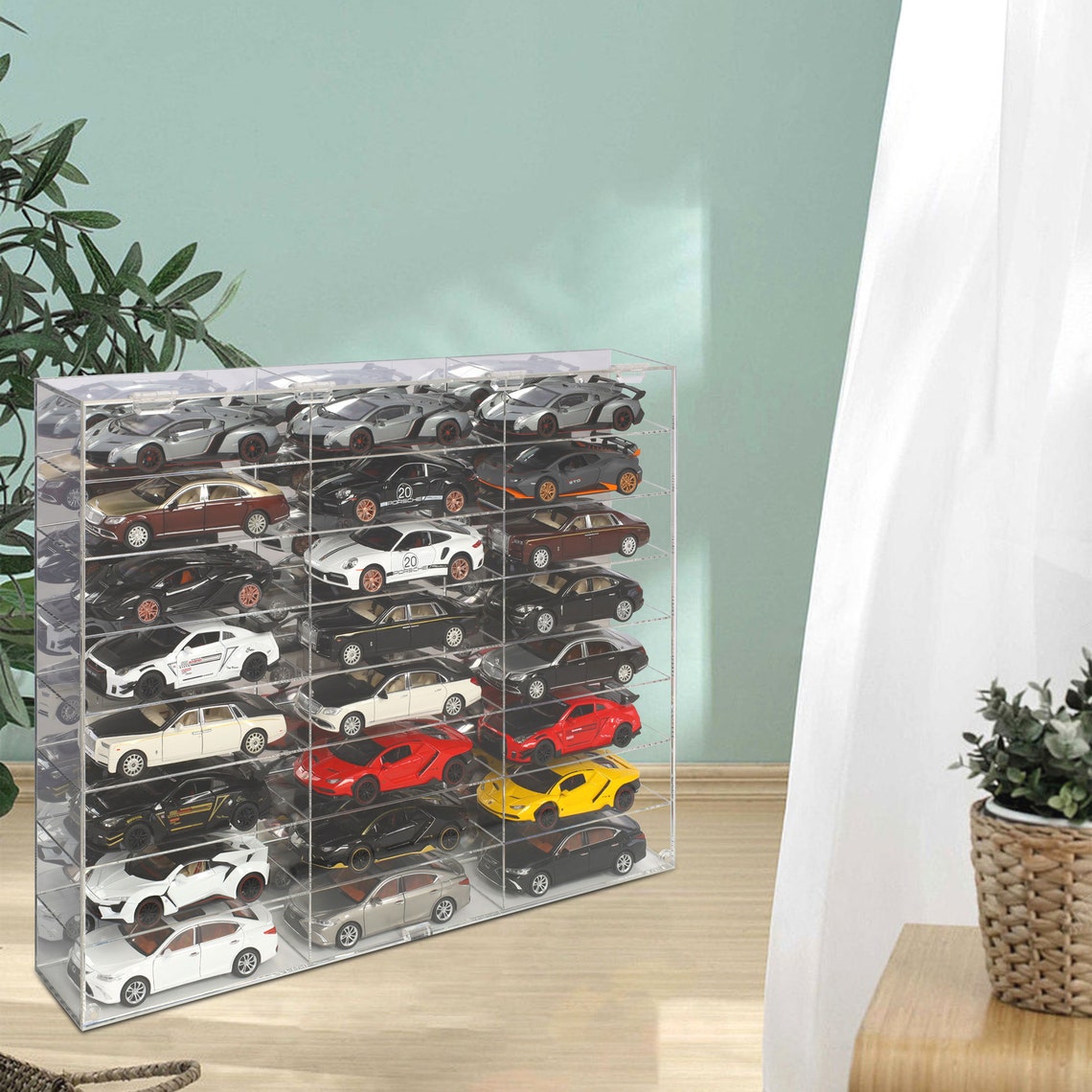 Hot Clear Acrylic Display Case for 124 Scale Diecast Toy Etsy