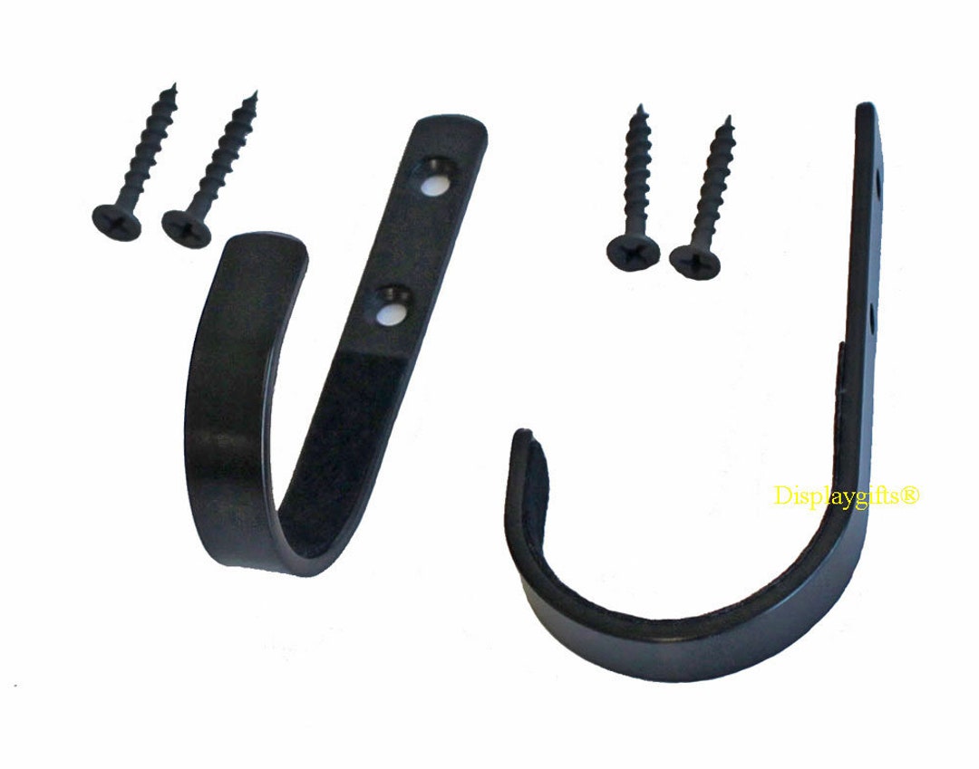 Set of 2 4 Hooks Gun Rack Hooks Bow Hanger Gun Rifle Rack Shotgun Bow