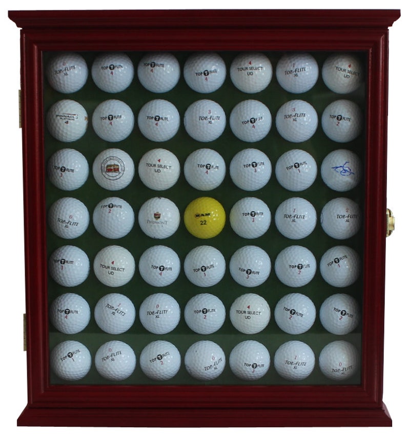 49 Golf Ball Display Case Holder Rack w/Lockable Etsy
