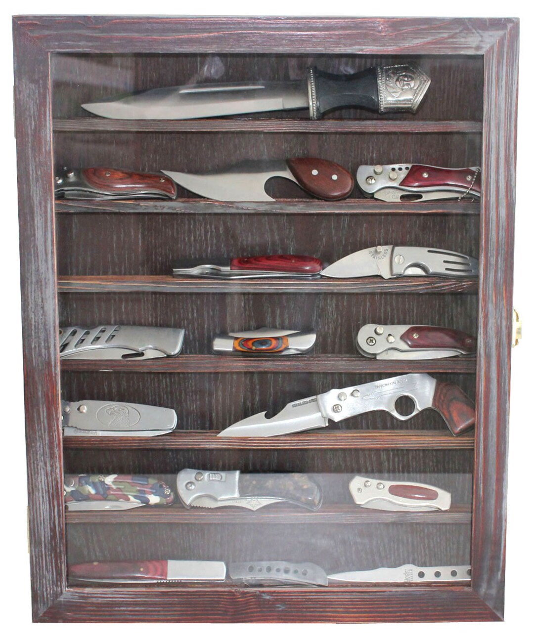 Rustic Style Display Case Cabinet for Collection of Knives - Etsy Canada